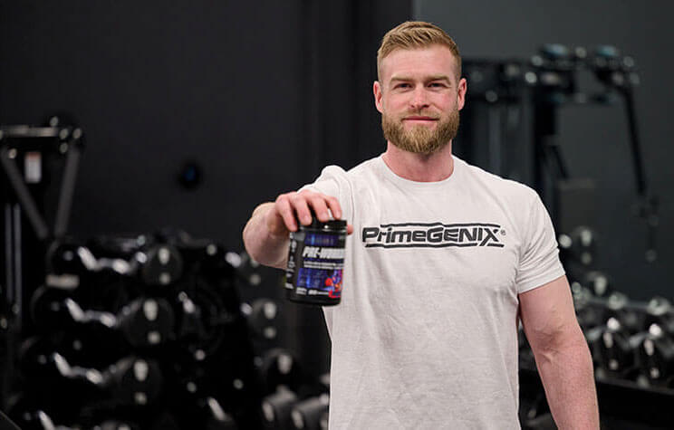 Dr. Redden Holding Pre-Workout